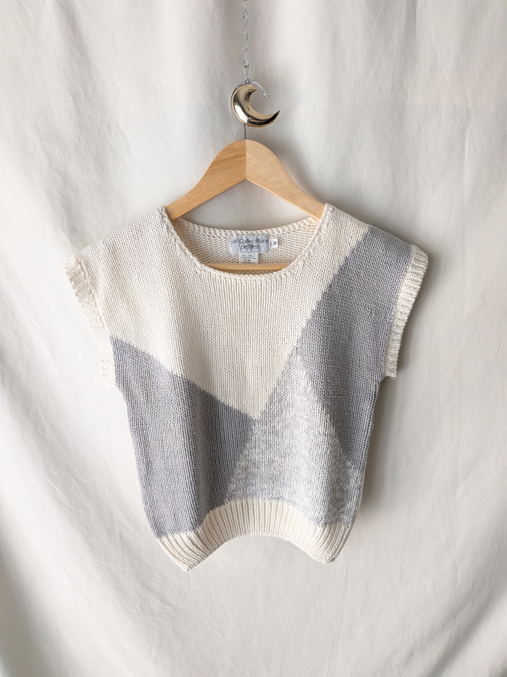JH Collectibles Linen Cotton Colorblock Sweater Petite S